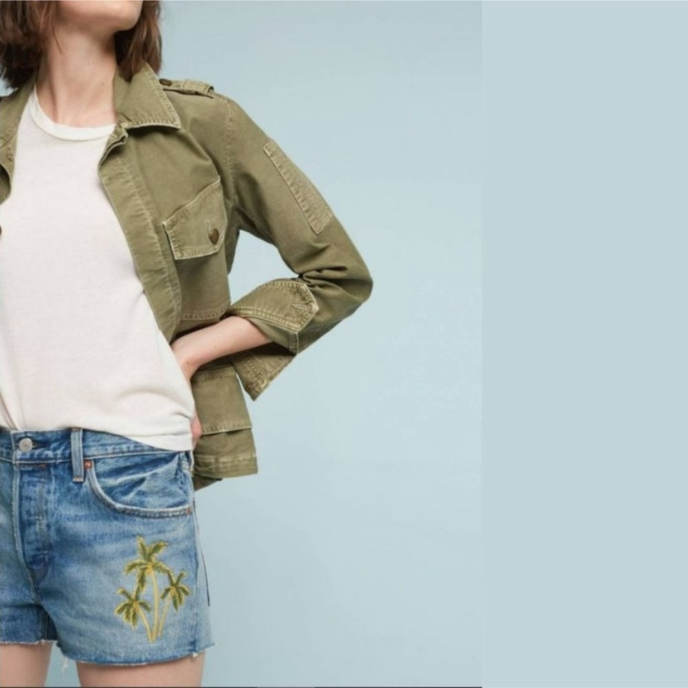 Levi's 501 Wild Dreaming Palm Tree Embroidered Short and one TRUE RELIGION short - Picture 9 of 12